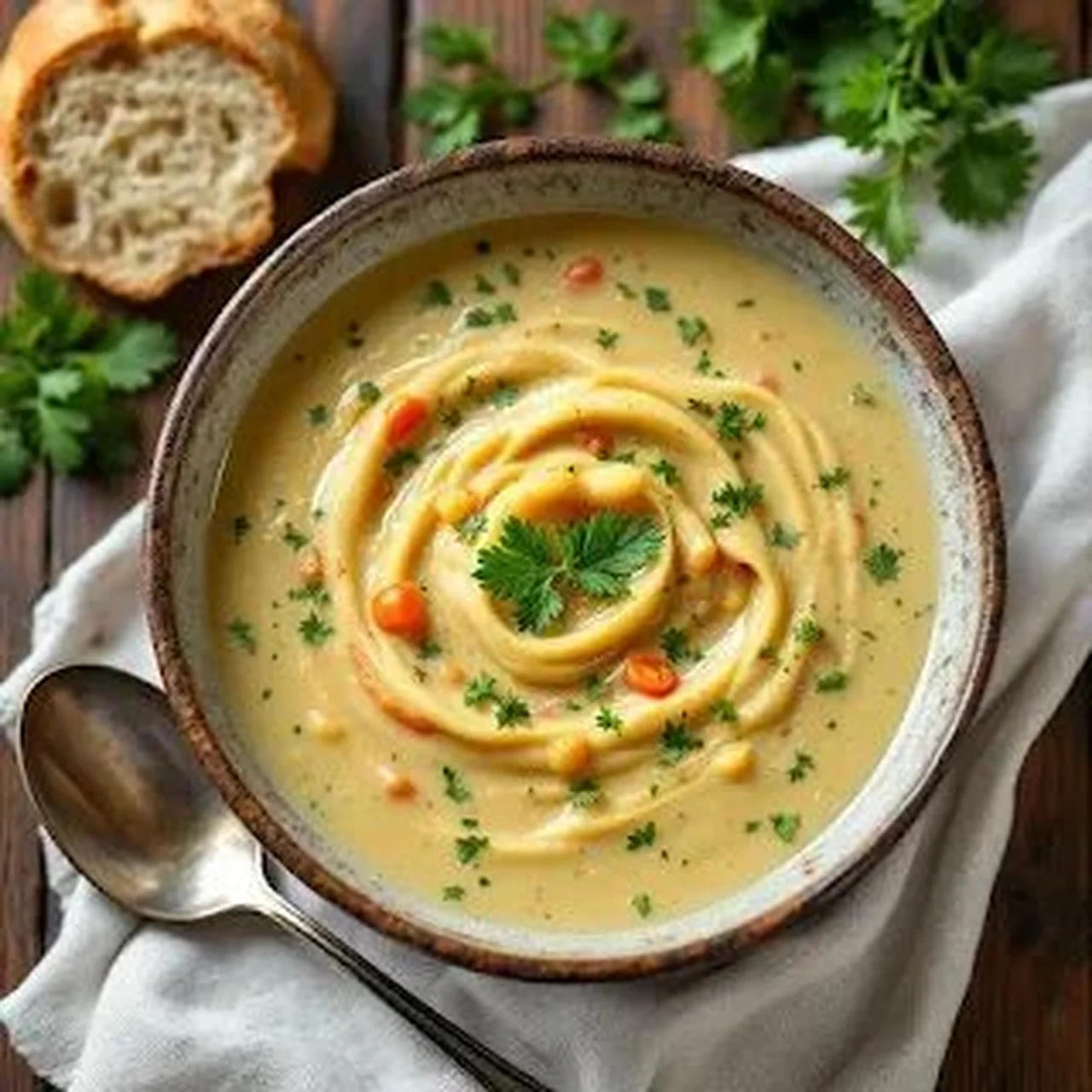 Potage aux flageolets, légumes et fines herbes