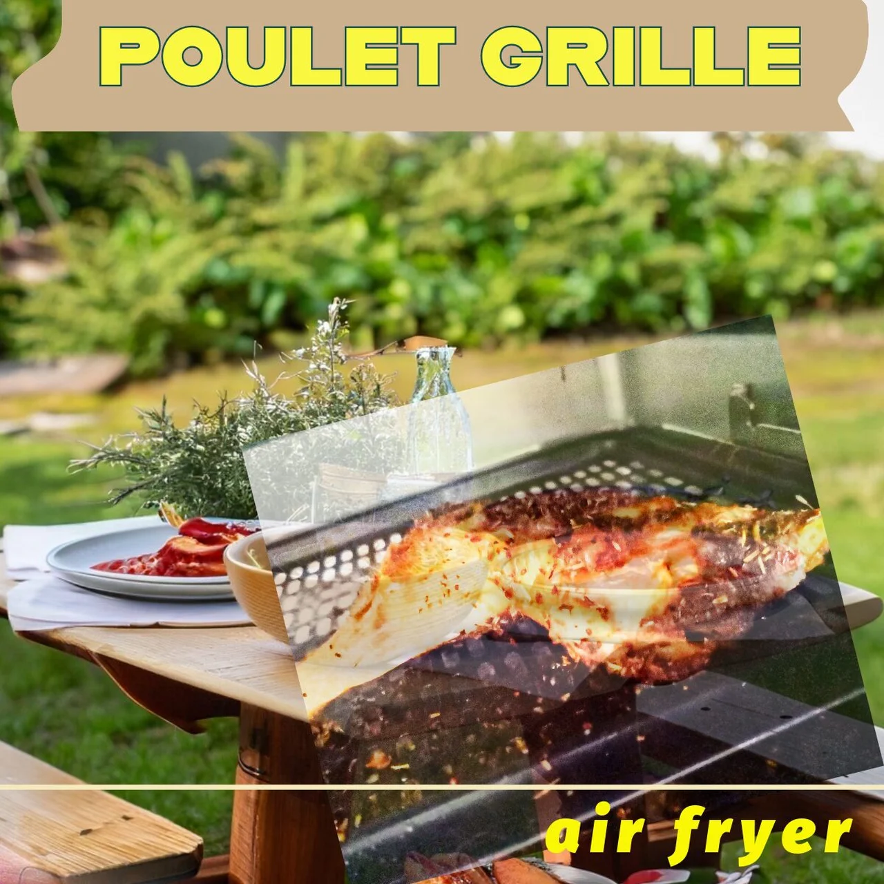 Poulet frit aux herbes de Provence