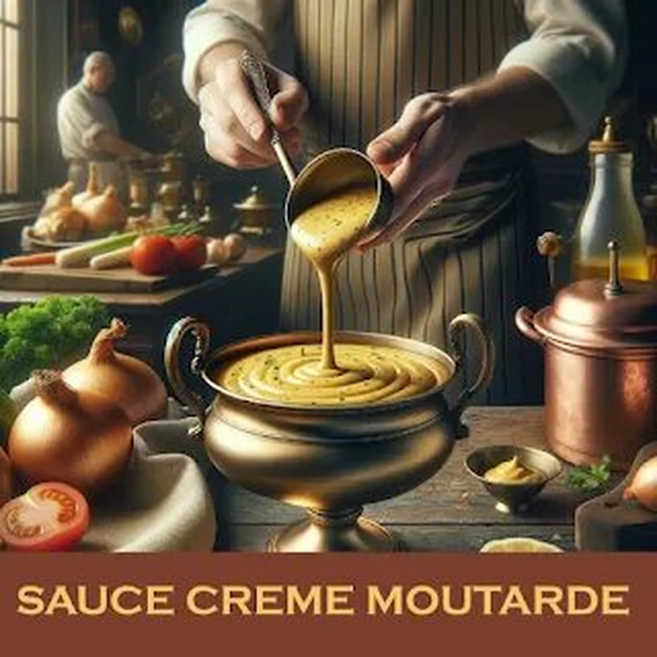 Sauce suprême à la moutarde pour viandes