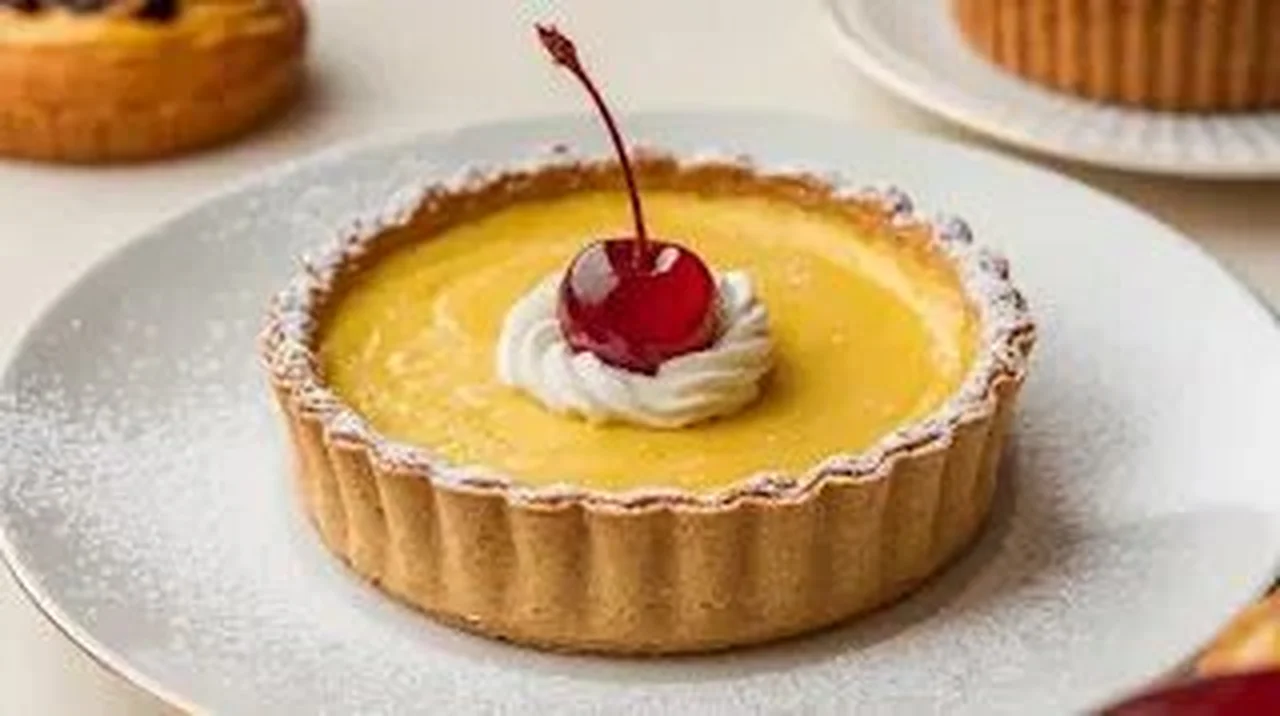 Tartelettes flan au rhum et fruits confits