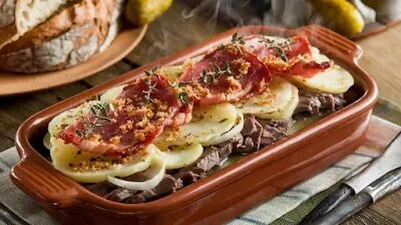 Terrine de boeuf aux pommes de terre et lardons