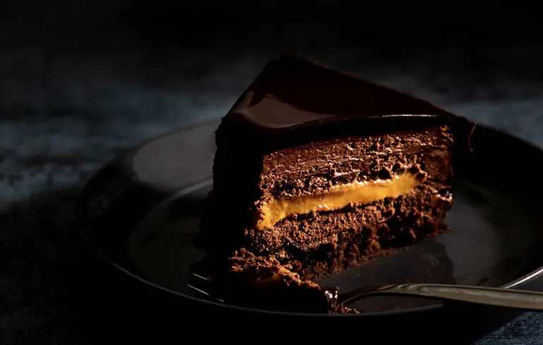 Entremets chocolat-caramel