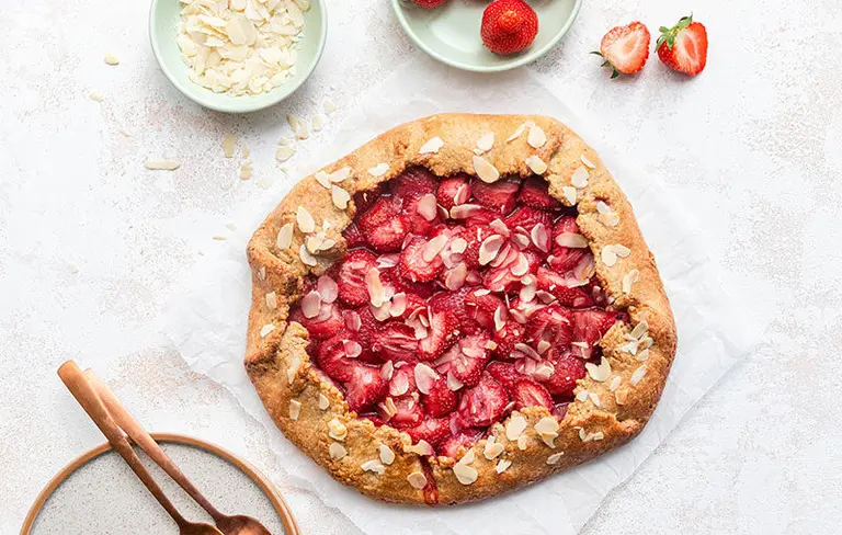 Tarte rustique aux fraises