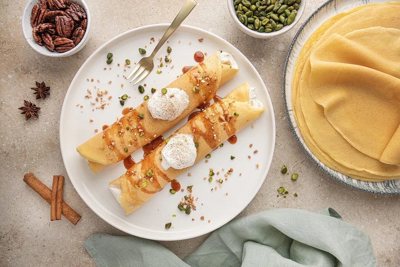 Crêpes Pumpkin Spice Latte au lait entier