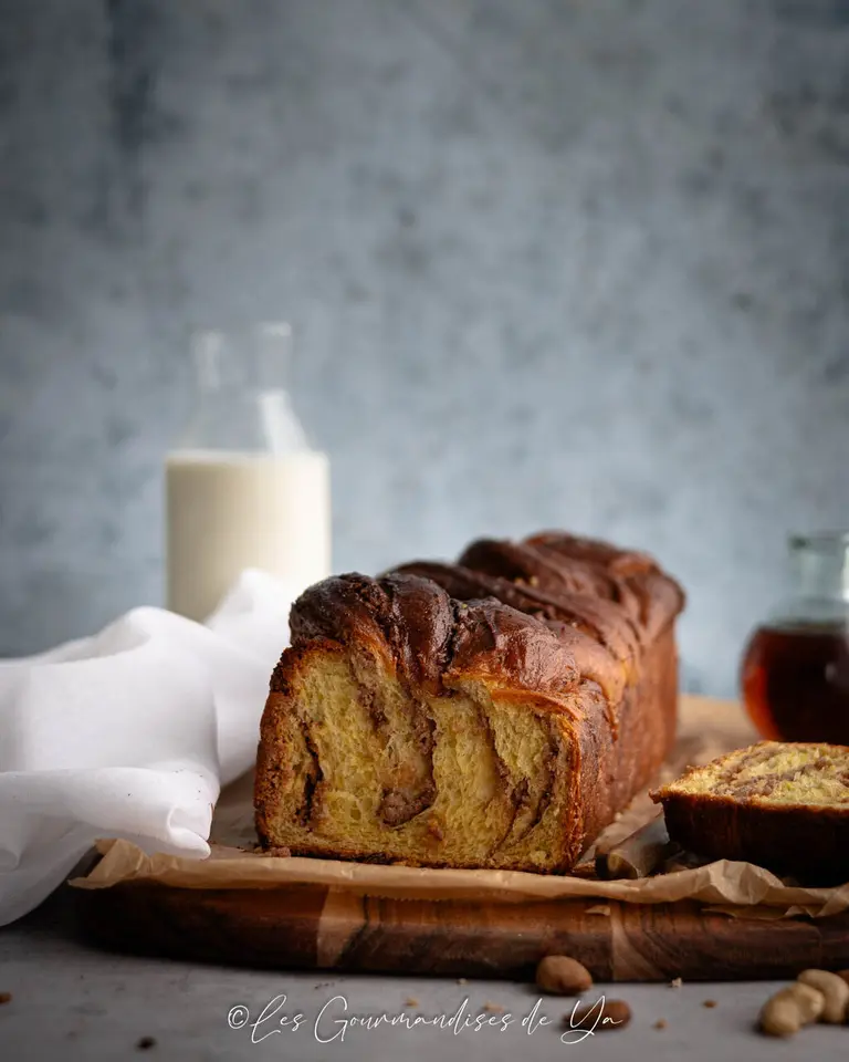 Babka noix de cajou, amande et sirop d'érable