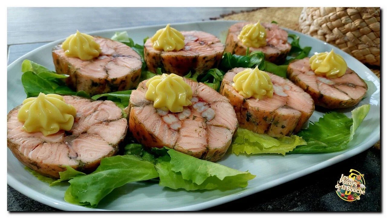 Médaillon de saumon aux écrevisses