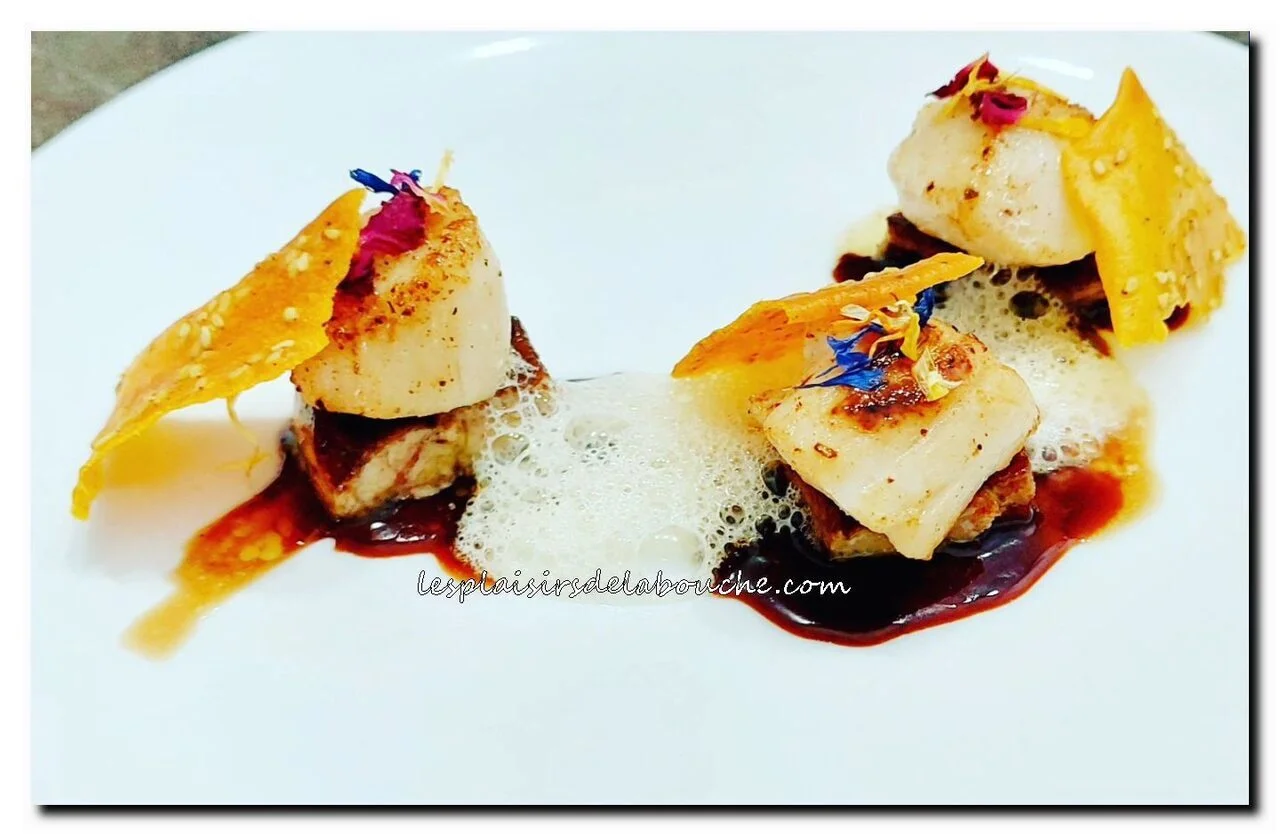 Saint-Jacques Rossini sauce au café