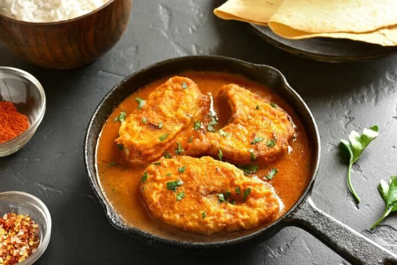 Curry de cabillaud au lait de coco