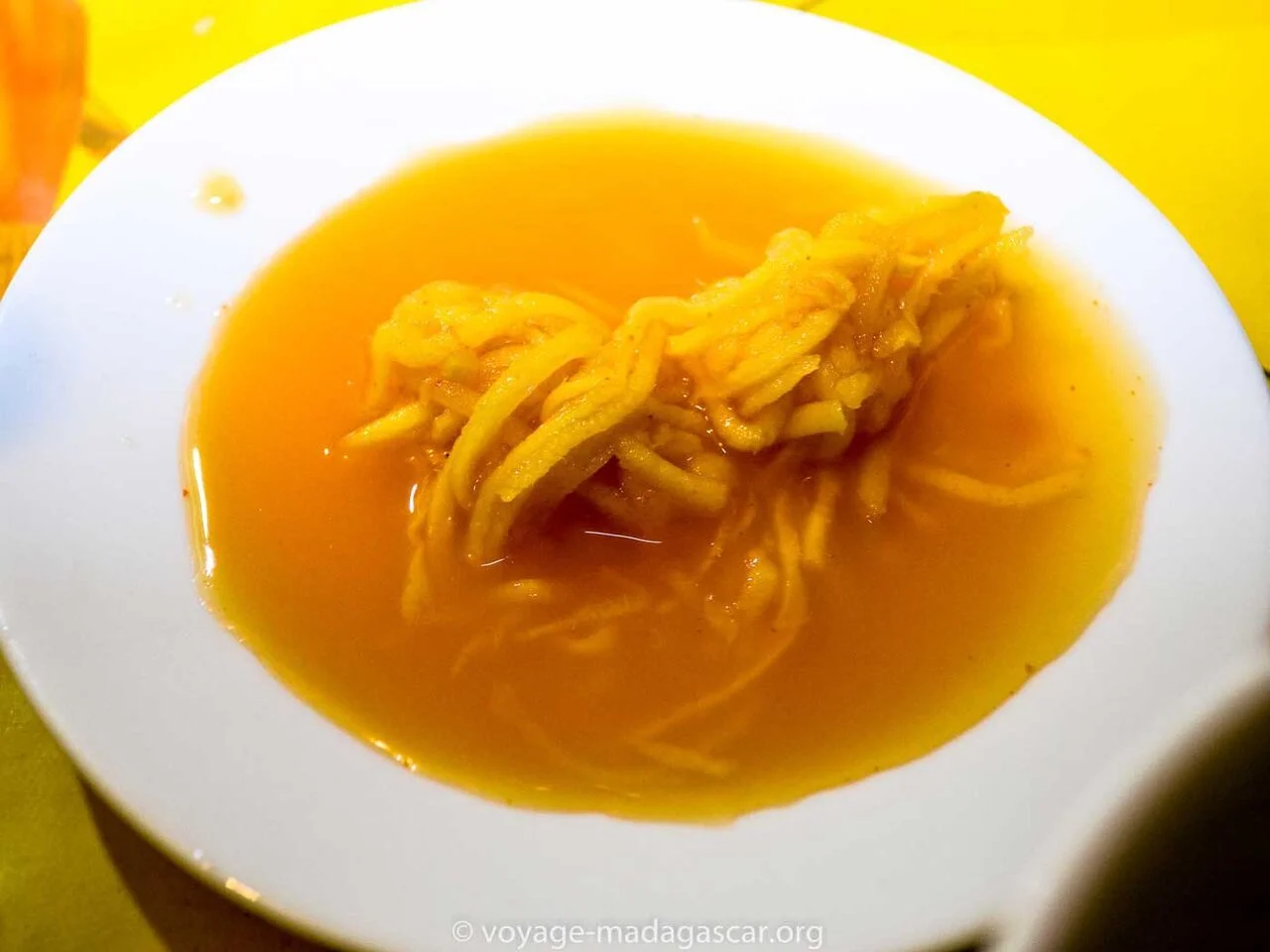 Achard de mangue au gingembre
