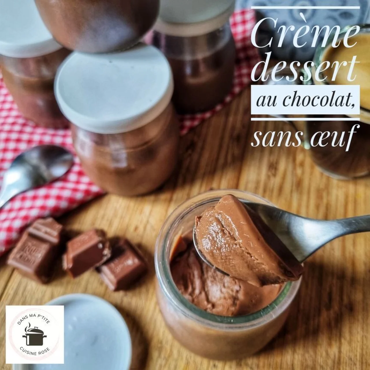 Crème dessert au chocolat sans oeuf