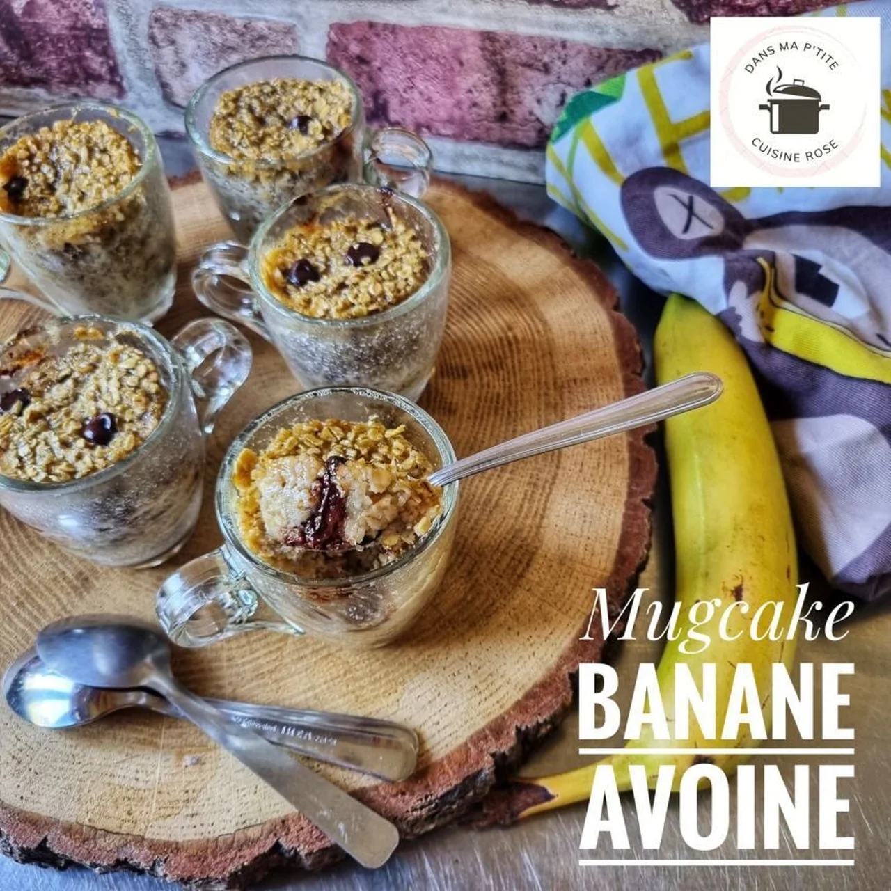 Mug cake banane et avoine