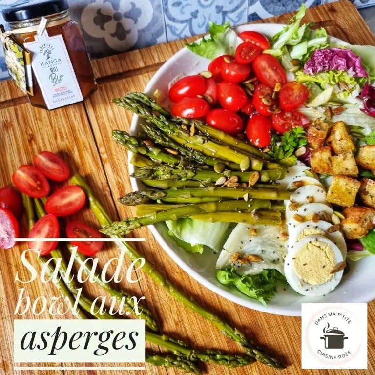 Salade bowl aux asperges