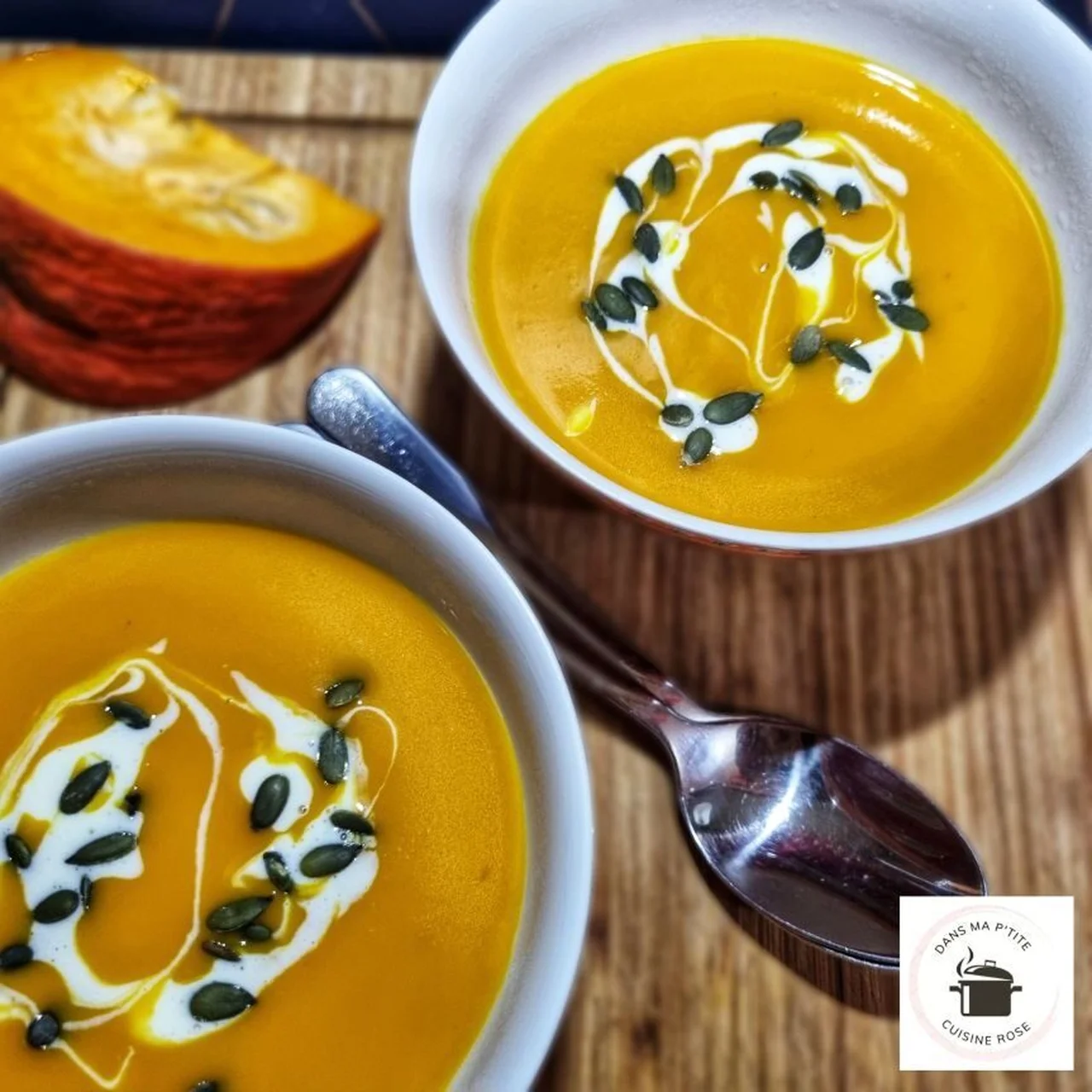 Velouté de potiron à la vanille