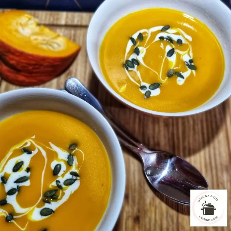 Velouté de potiron à la vanille