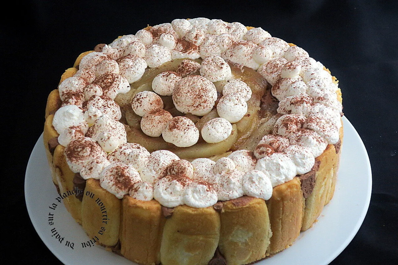 Charlotte poires chocolat