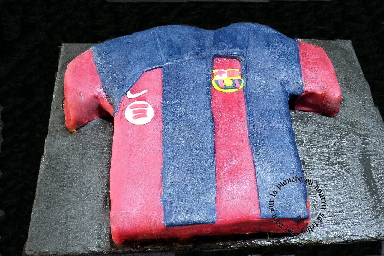 Gâteau d'anniversaire maillot du Barça
