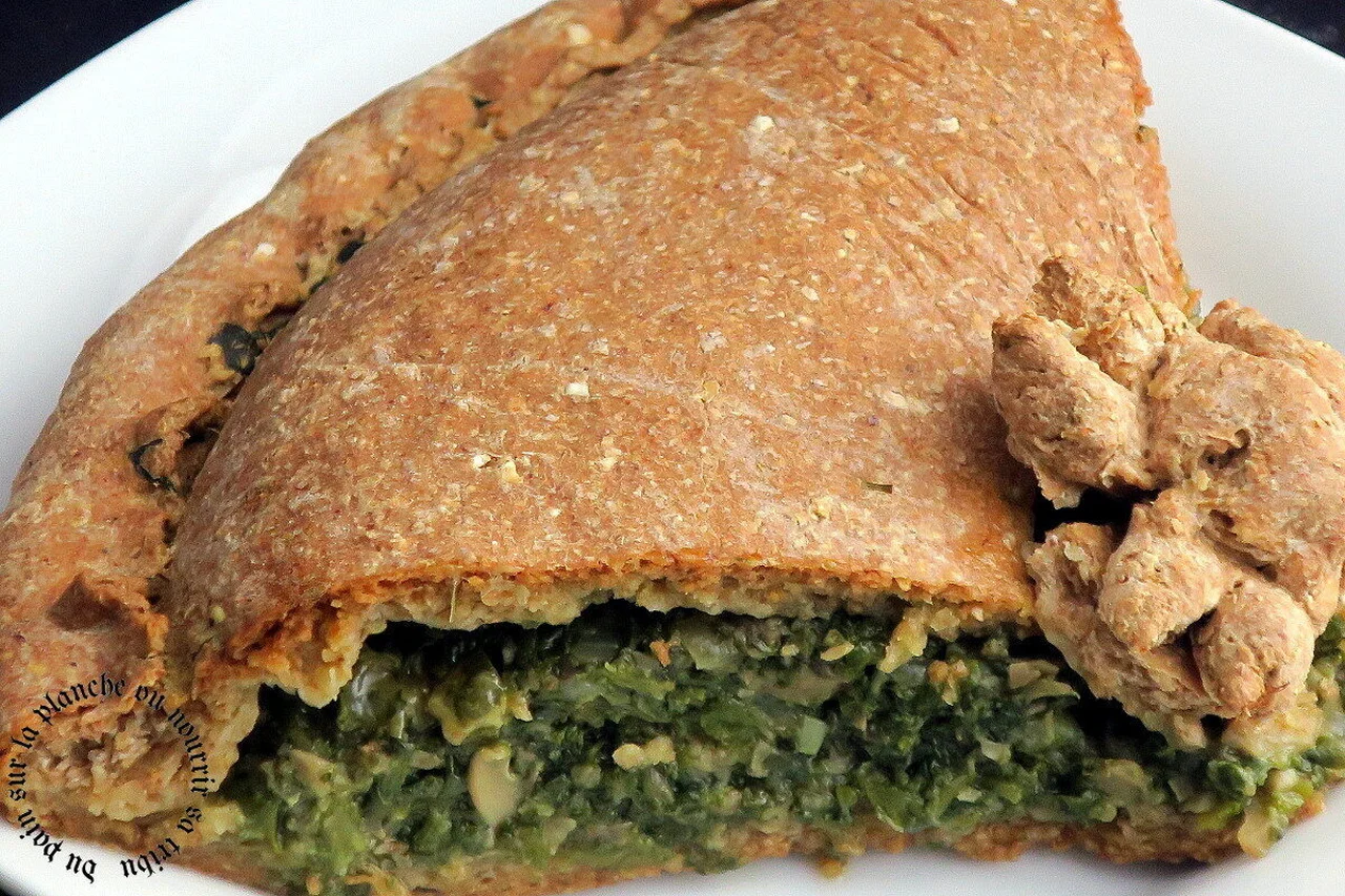 Tourte épinards et champignons