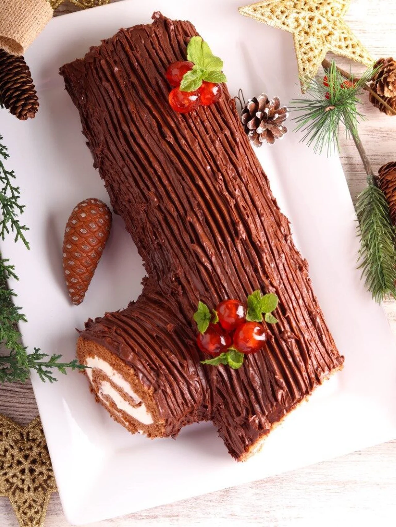 Bûche de Noël traditionnelle