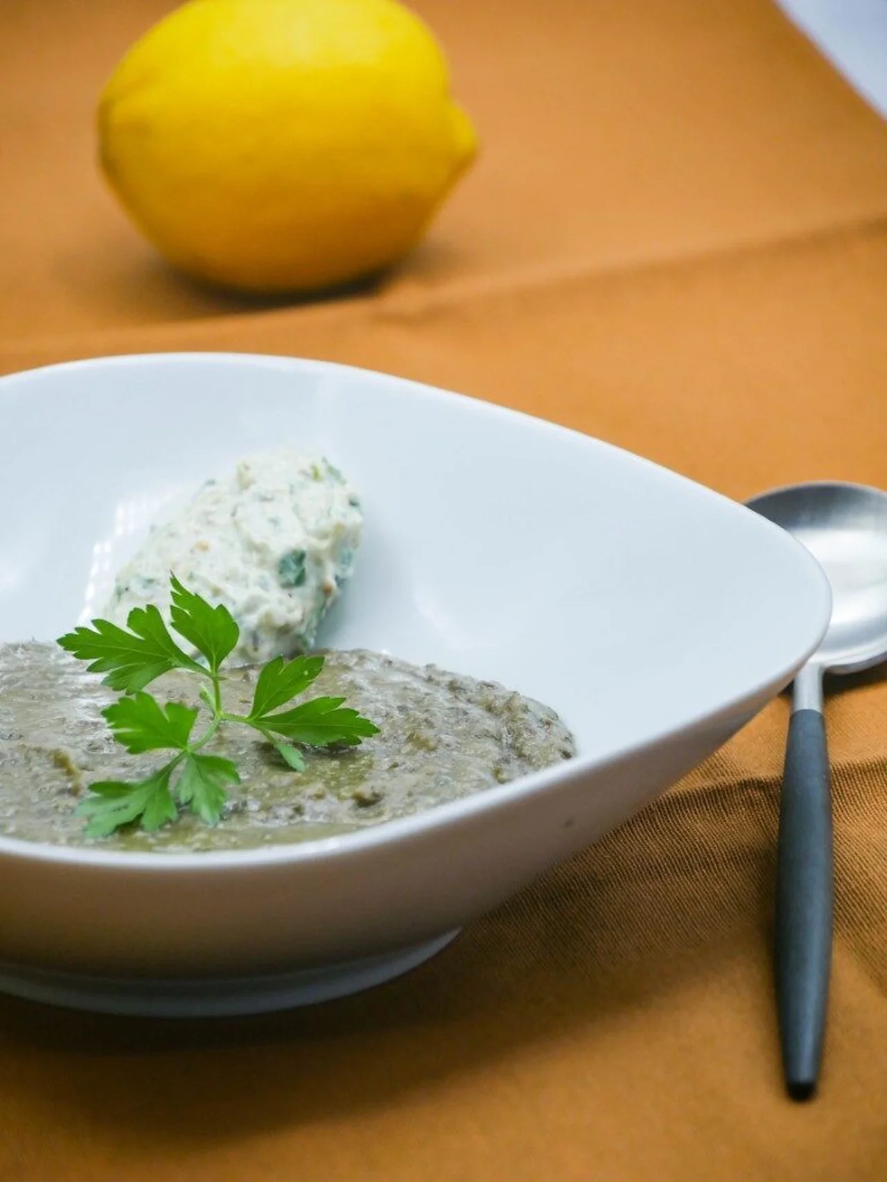 Soupe lentilles, Ricotta