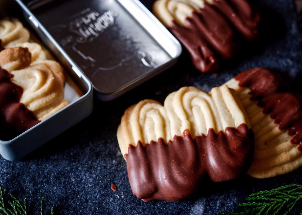 Biscuits Spritz, ou sablés viennois de Noël