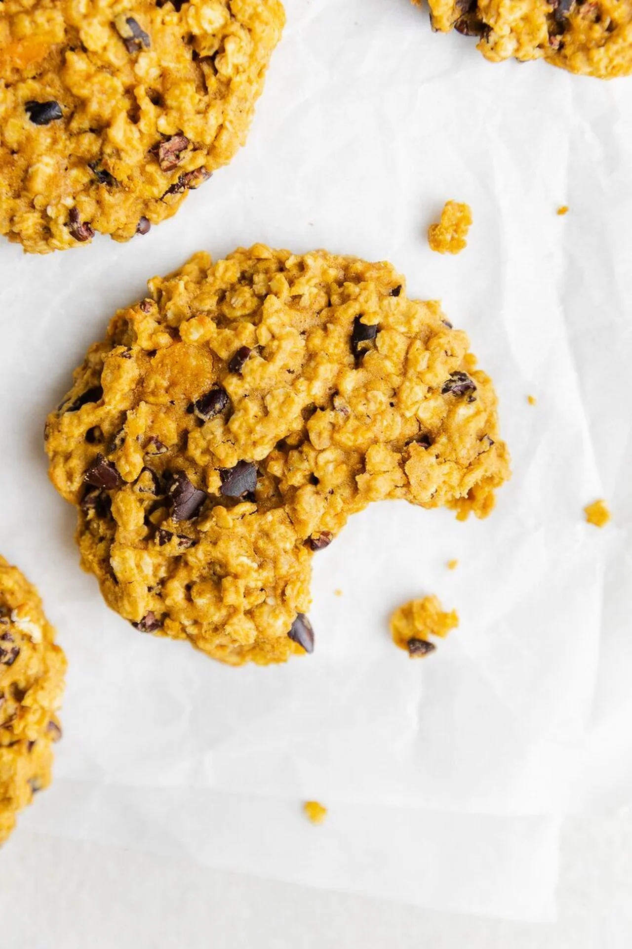 Cookies à la courge et éclats de fève de cacao