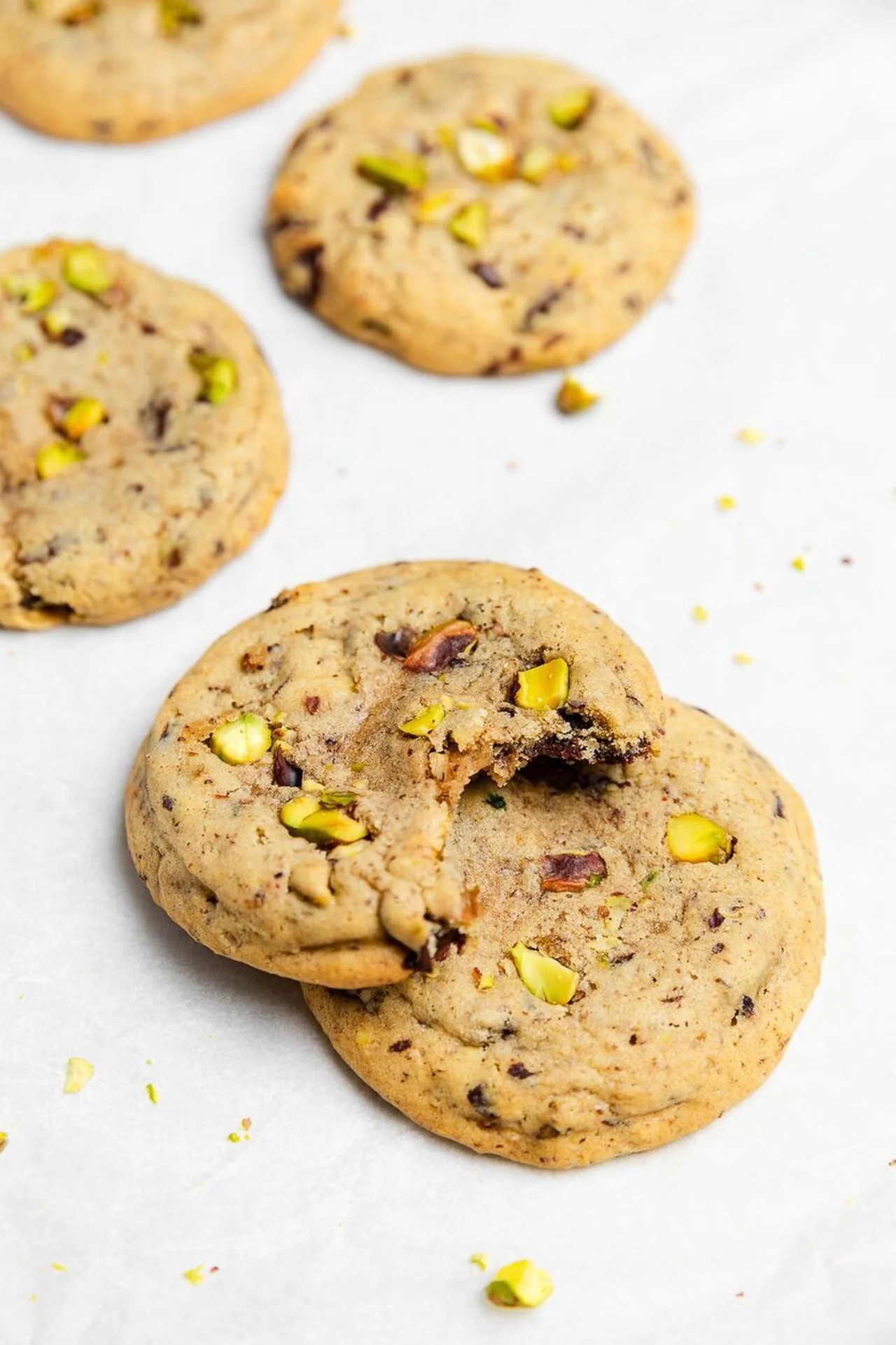 Cookies à la pistache et au chocolat vegan