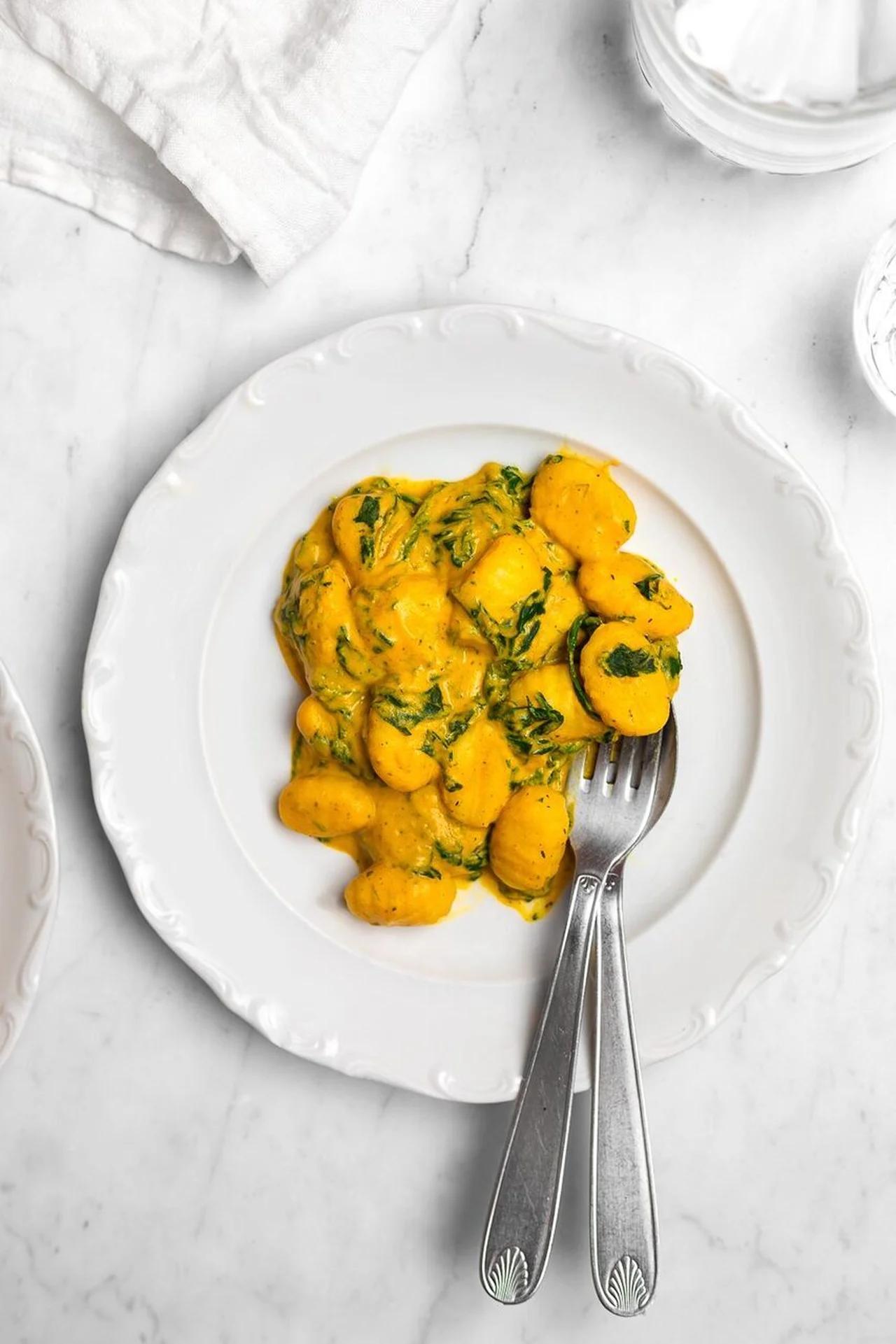 Gnocchis à la sauce crémeuse au potimarron