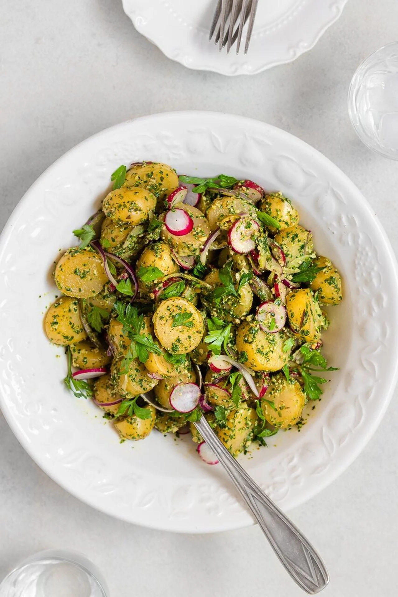 Salade de pommes de terre au pesto