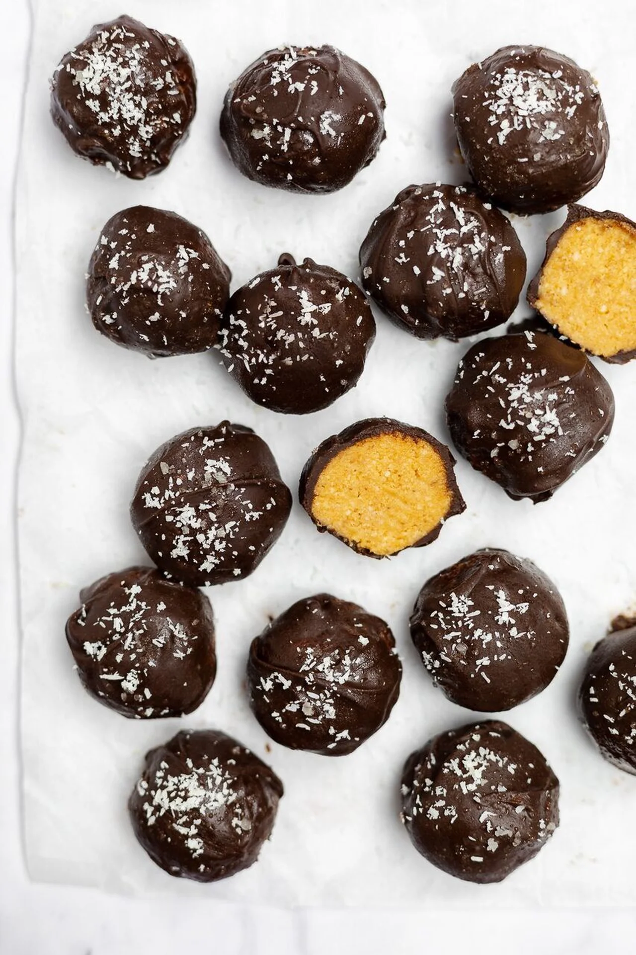 Truffes à la citrouille vegan