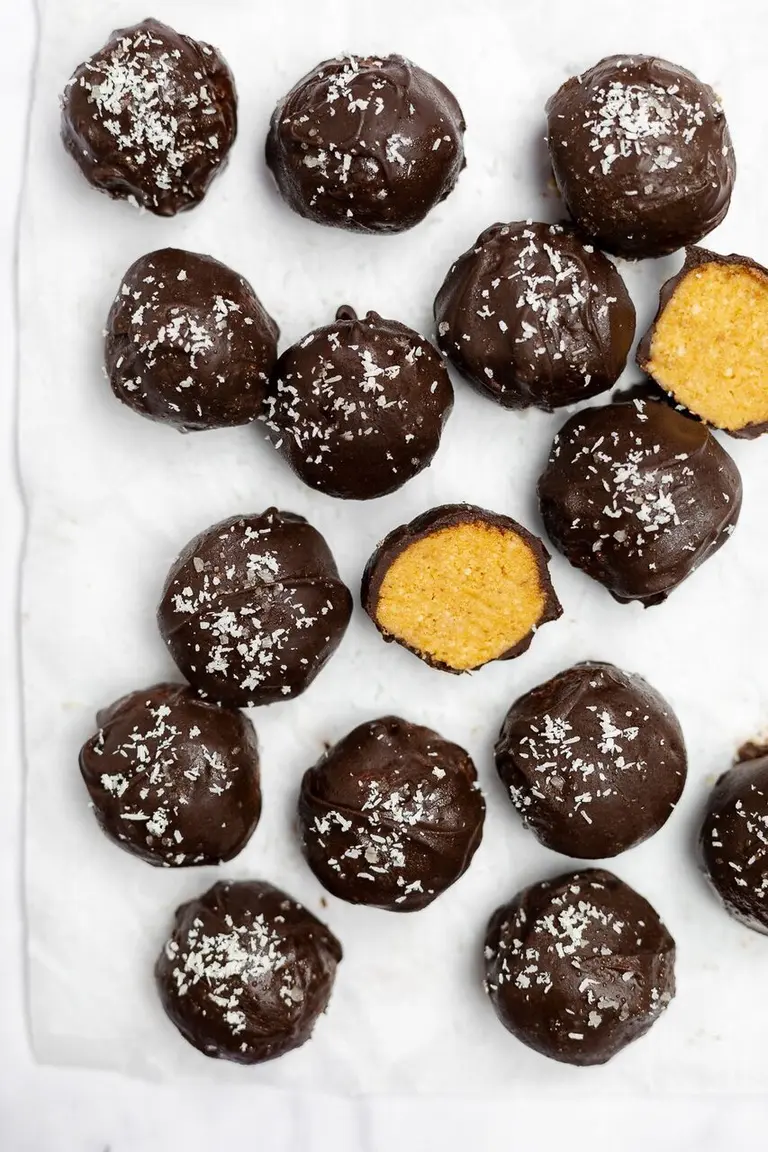 Truffes à la citrouille vegan