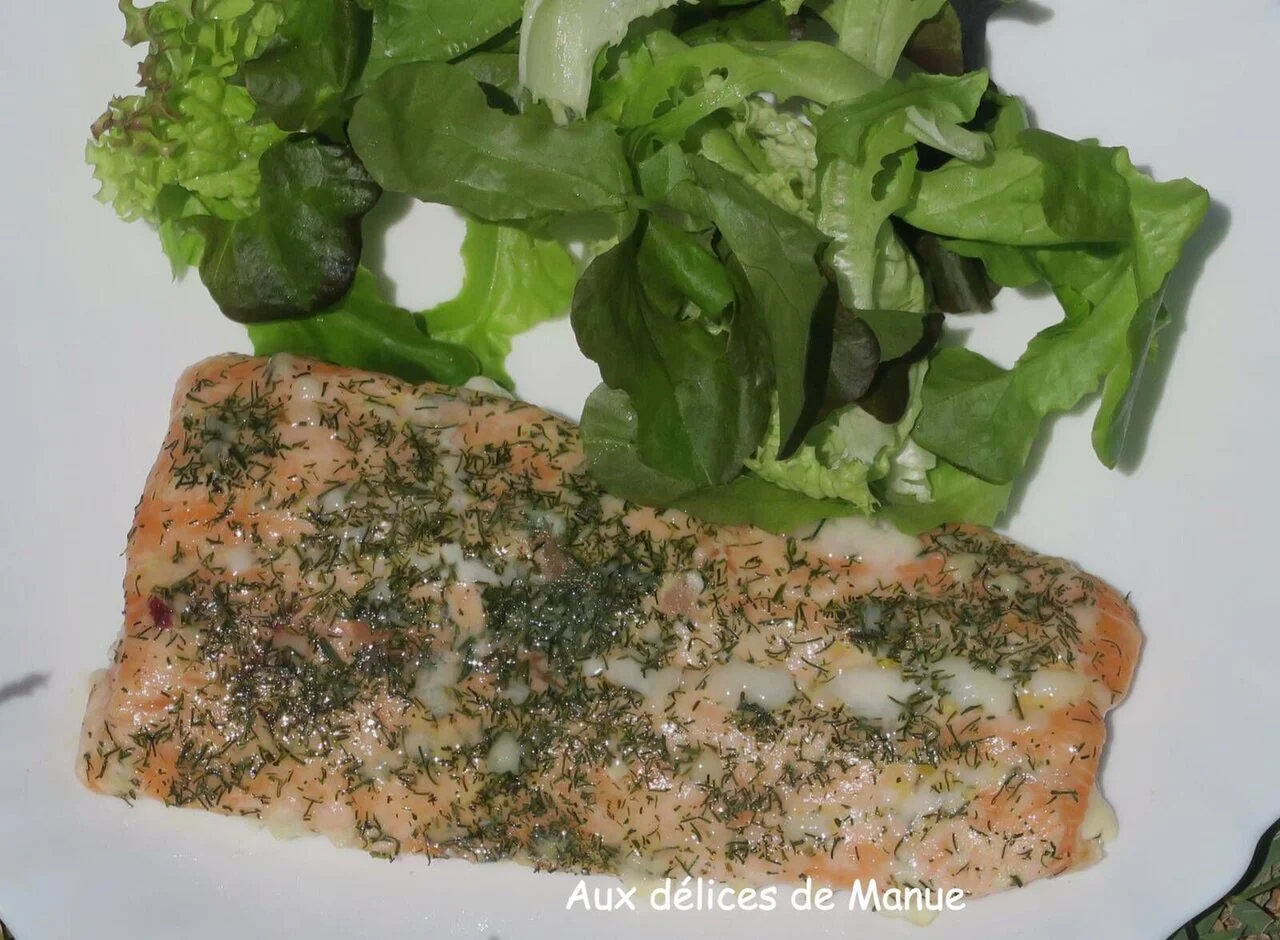Pavés de saumon marinés à la plancha