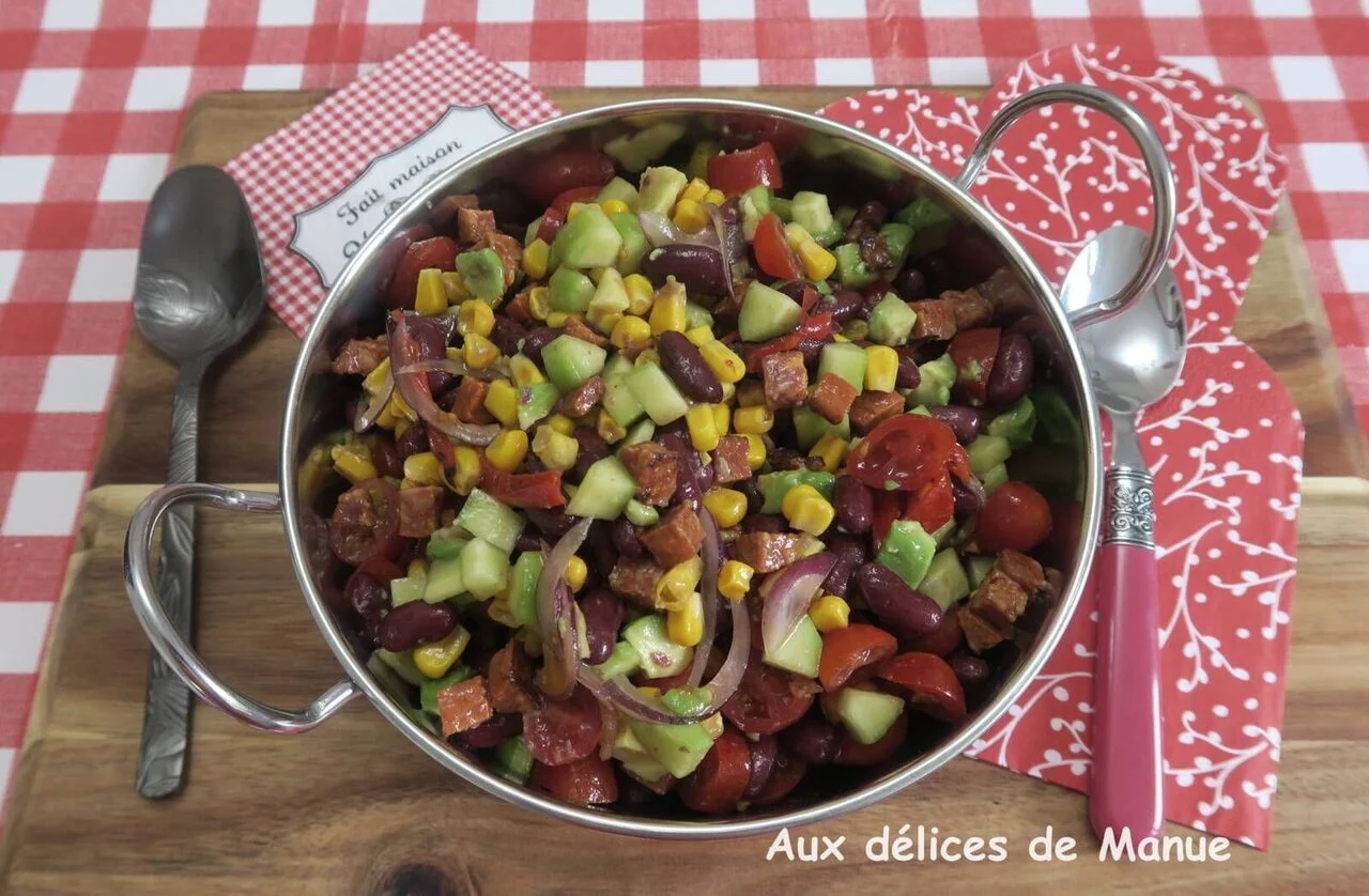Salade mexicaine au chorizo