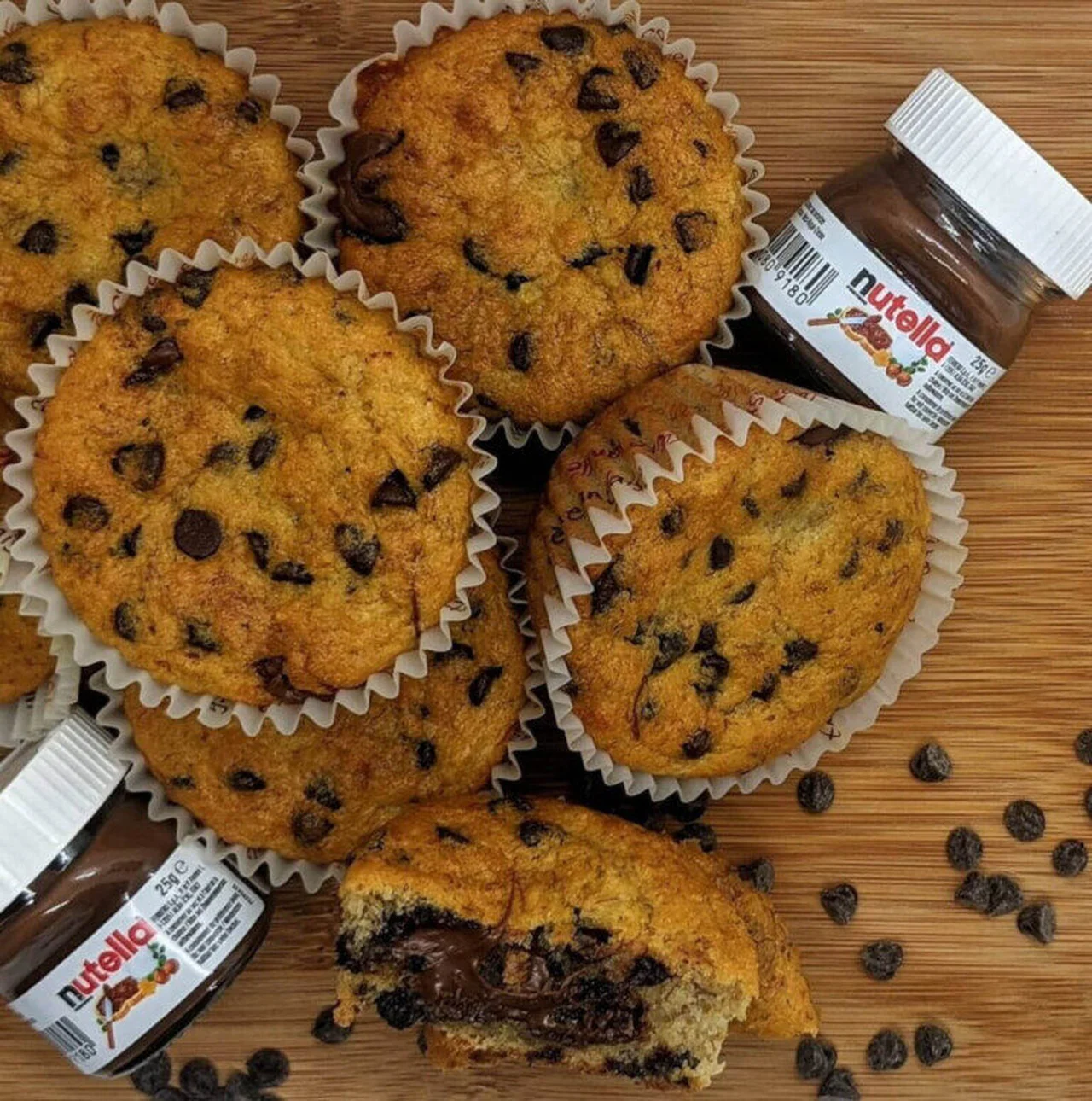 Muffins moelleux au Nutella
