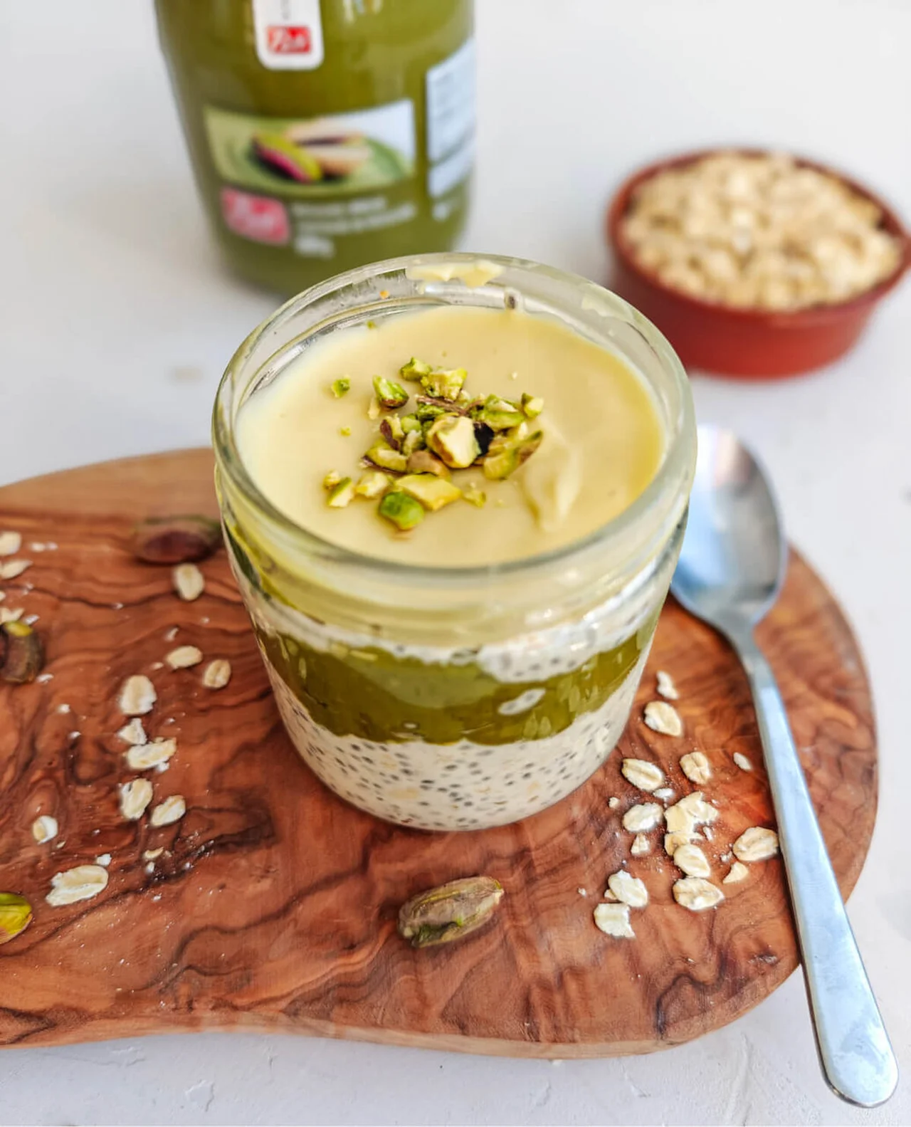 Overnight oats à la pistache