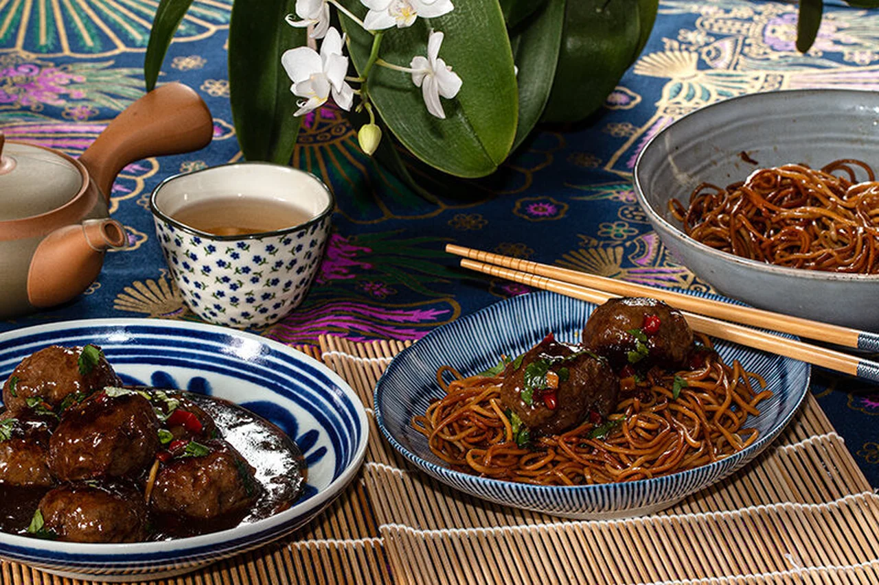 Boulettes de bœuf, sauce Général Tao