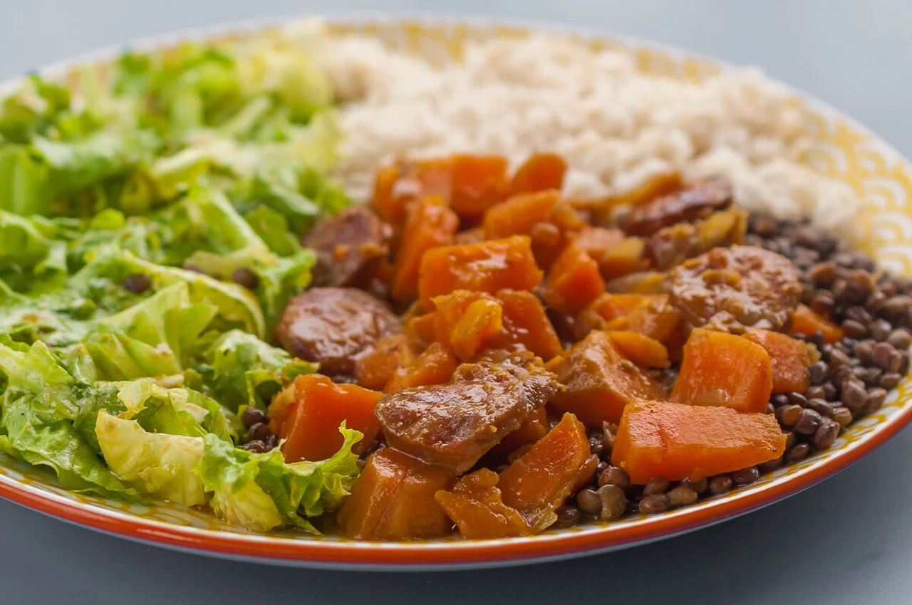 Dahl de lentilles aux patates douces