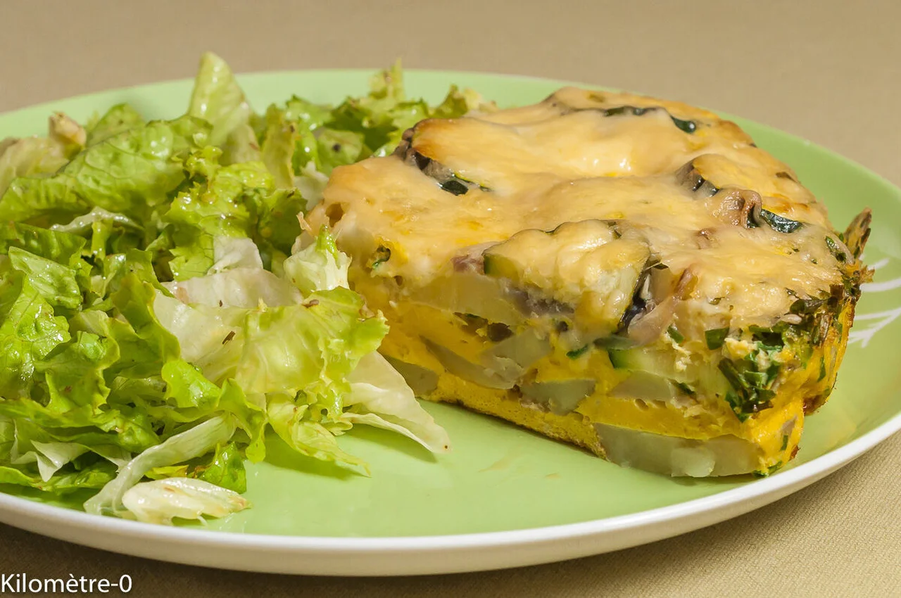Frittata de pommes de terre nouvelles et courgettes