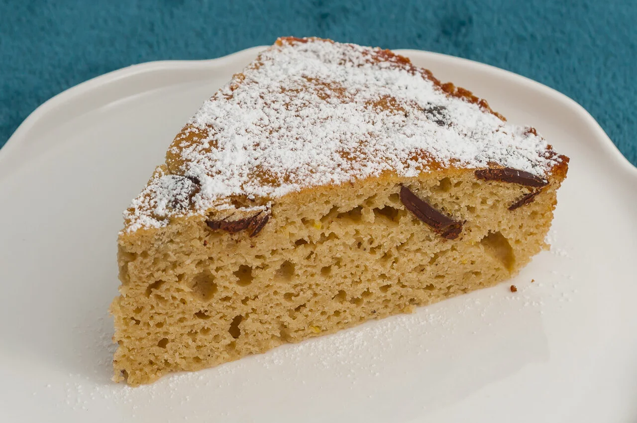 Gâteau ricotta, amandes, citron et palets chocolat
