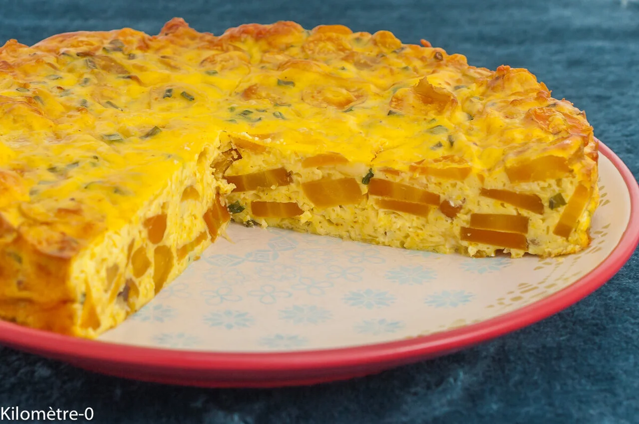 Gâteau salé aux carottes, oeufs et ricotta