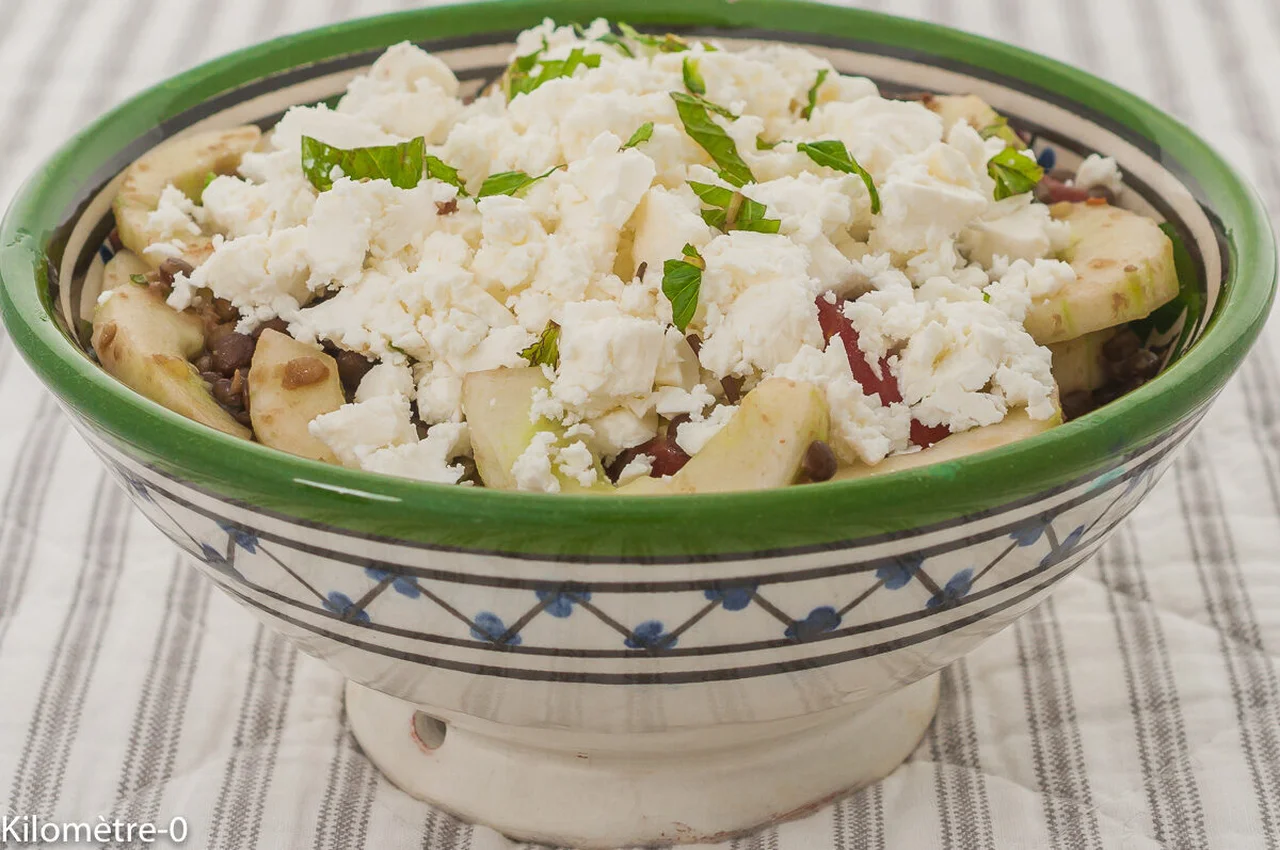 Salade de lentilles estivale