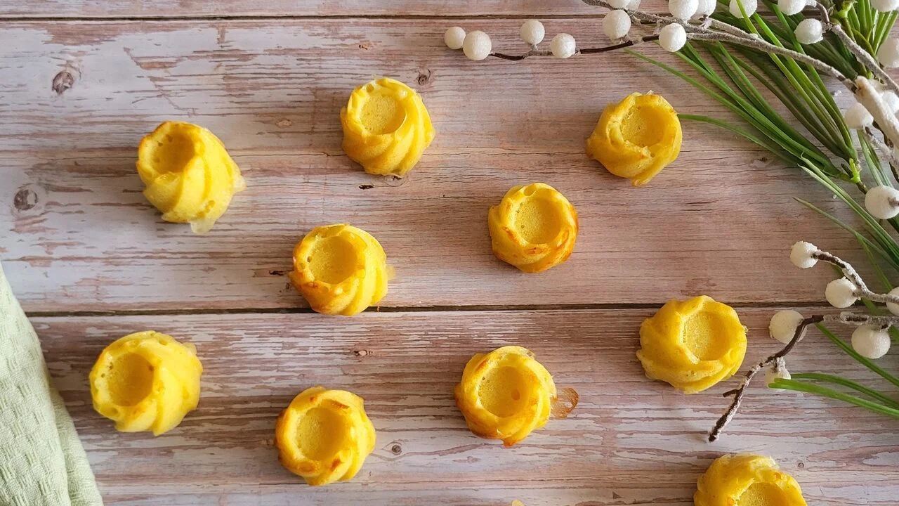Mini spirales moutarde et fromage