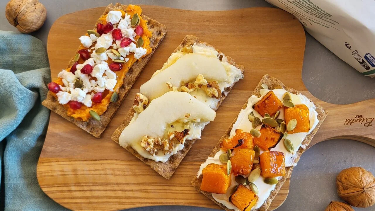 Tartines d'automne Wasa en 3 versions