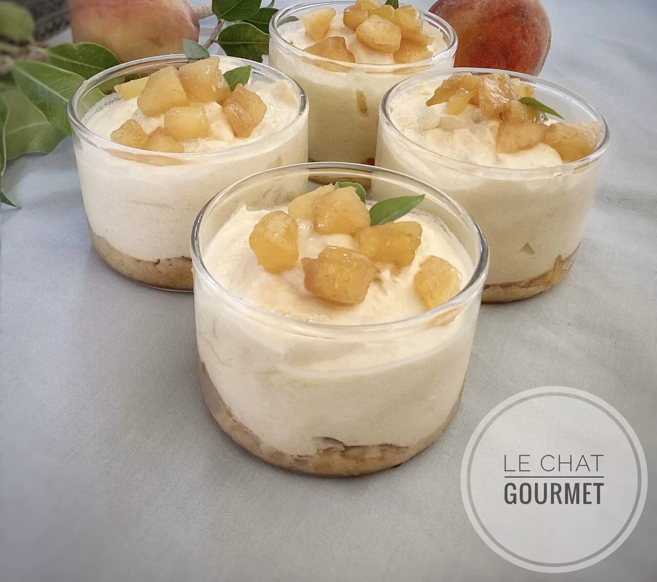 Mousse aux pêches