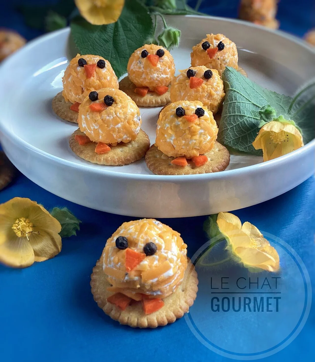 Poussins apéritifs de Pâques au fromage