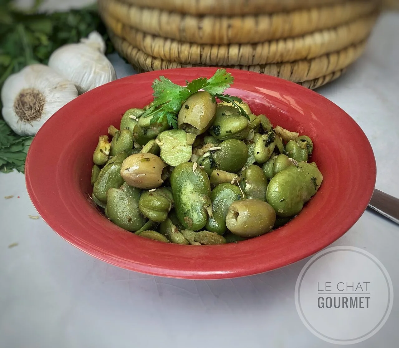 Salade de fèves fraîches