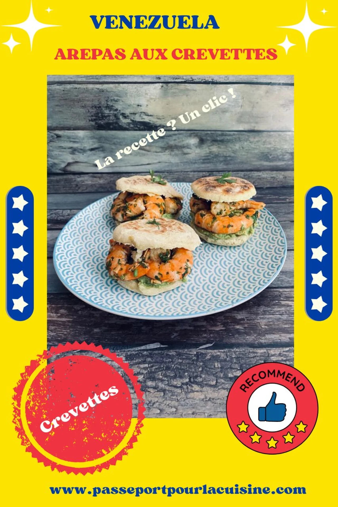 Arepas aux crevettes