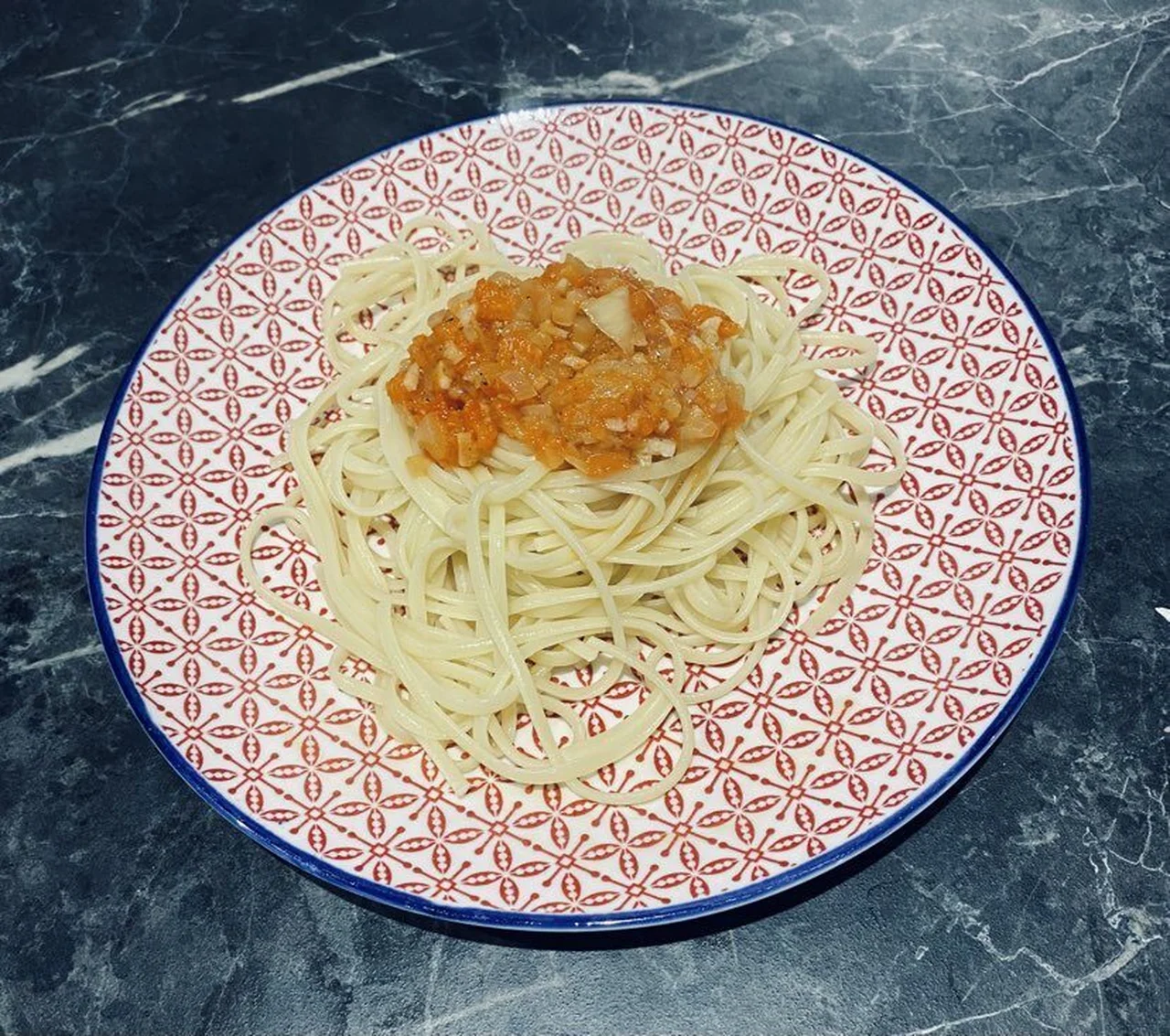 Pâtes à la crème de poivrons