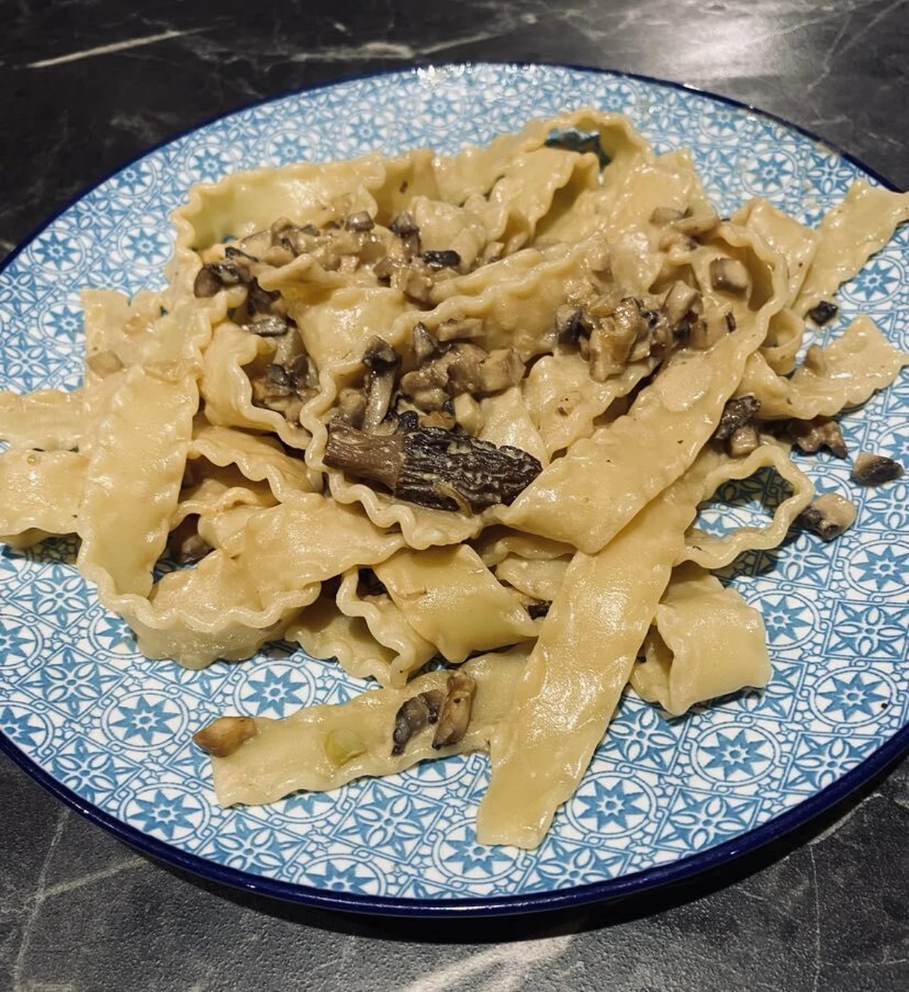 Pâtes aux champignons
