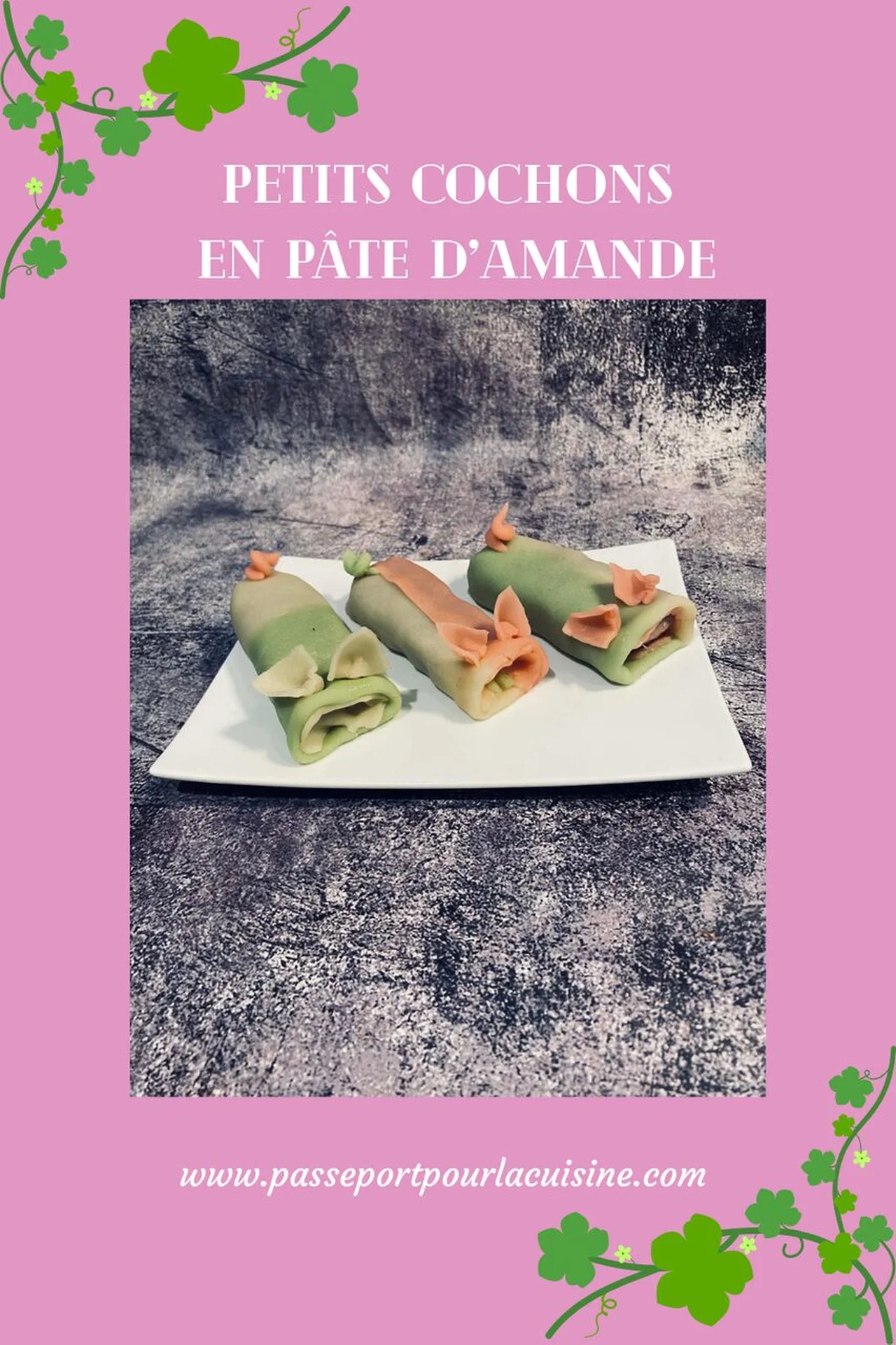 Petits cochons en pâte d'amande