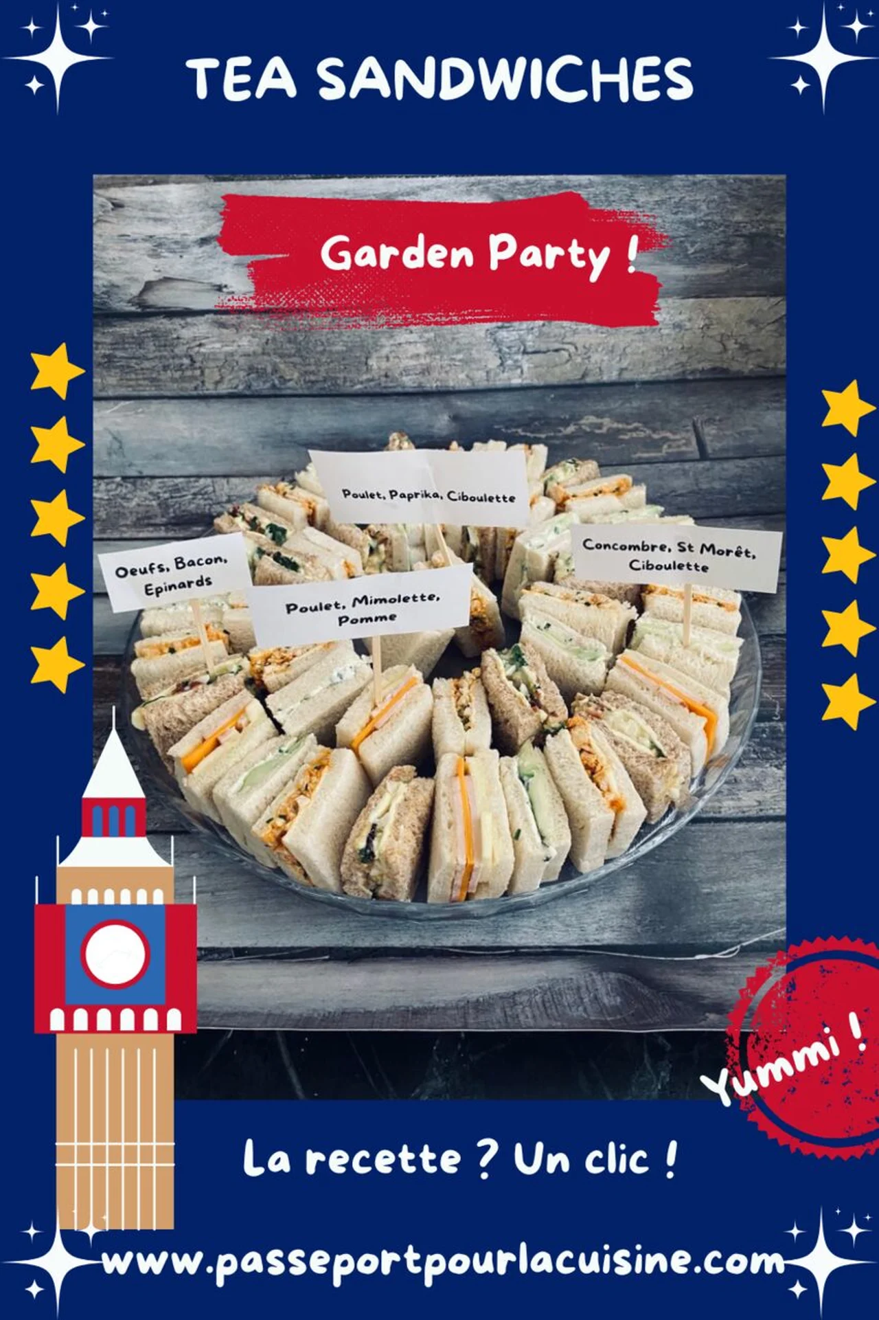 Tea sandwiches de l'afternoon tea britannique